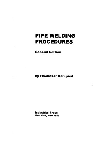 pipe weld procedures