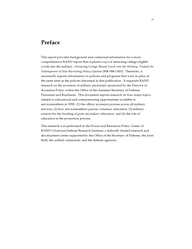 Educational Benefits and Officer-Commissioning Opportunities Available to U.S. Military Service Members (Rand Corporation Rand Monograph Report)