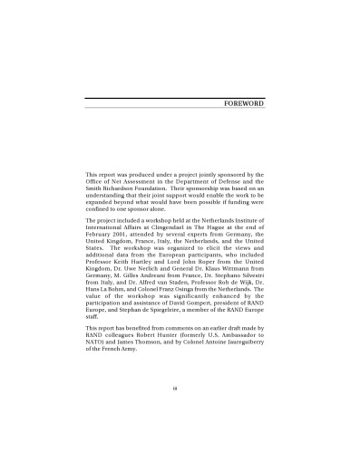 European Military Prospects, Economic Constraints, and the Rapid Reaction Force (2001)