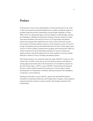 Taiwan: Foreign and Defense Policymaking (2001)