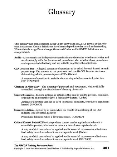 The HACCP training resource pack : trainer's manual