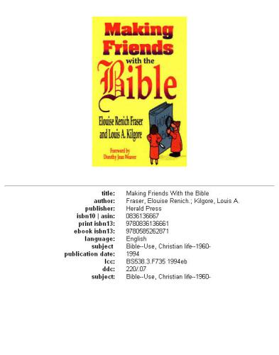 Making friends with the Bible