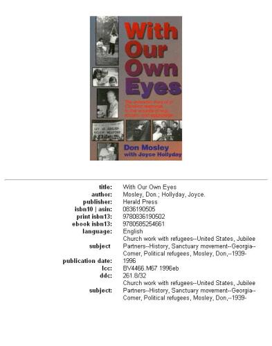 With our own eyes