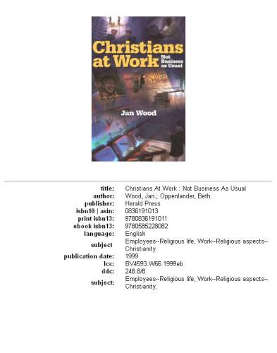 Christians at Work