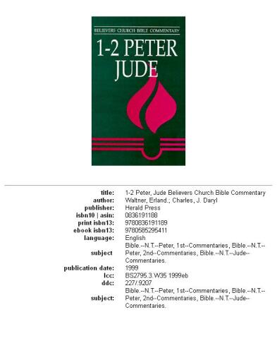 1-2 Peter, Jude