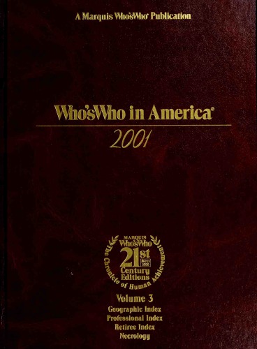 Who's Who in America 2001