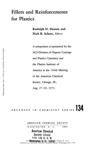 Fillers and Reinforcements for Plastics (Advances in Chemistry 134)