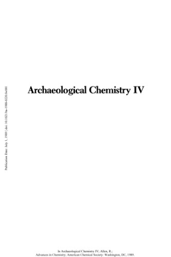 Archaeological Chemistry IV