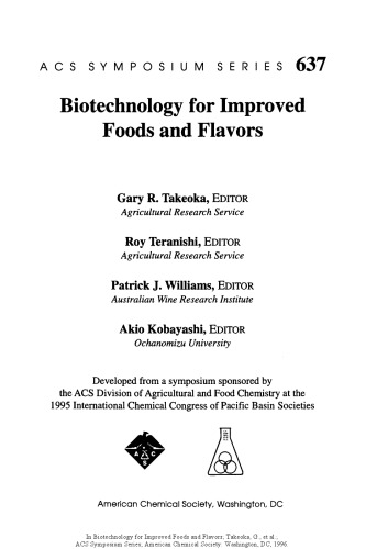 Biotechnology for Improved Foods and Flavors (Acs Symposium Series)