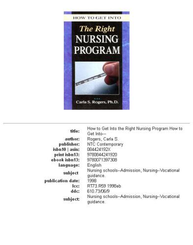 How to get into the right nursing program