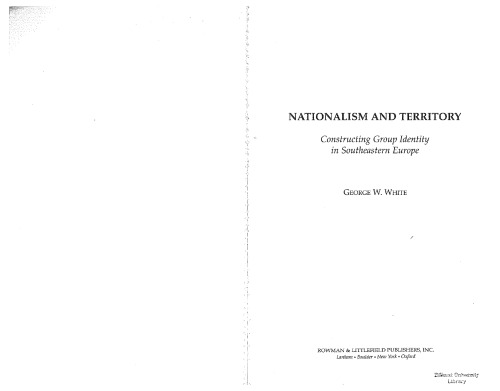 Nationalism and Territory