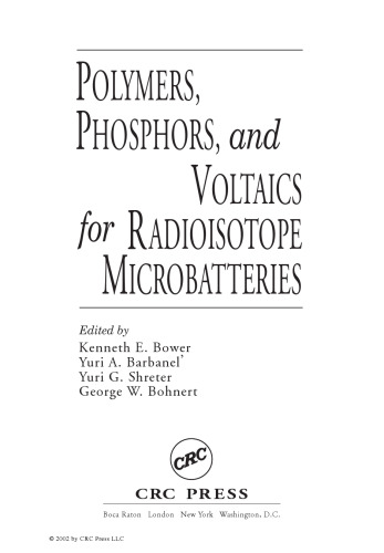 Polymers, phosphors, and voltaics for radioisotope microbatteries