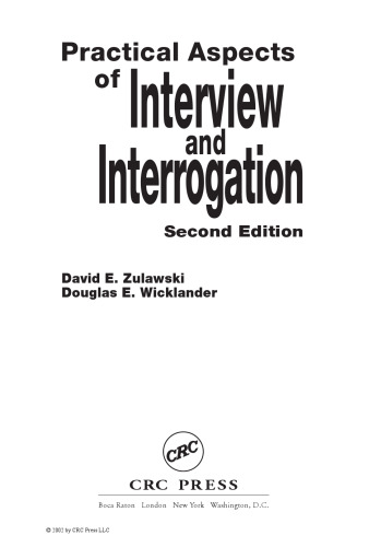 Practical aspects of interview and interrogation
