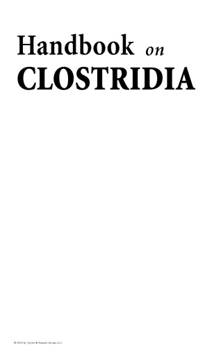 Handbook on Clostridia