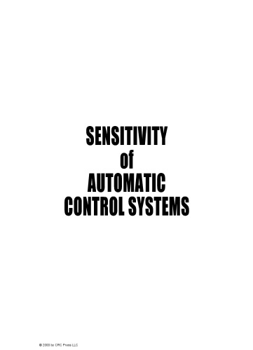 Sensitivity of Automatic Control Systems (Control Series)