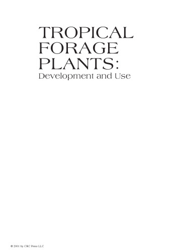 Tropical forage plants : development and use