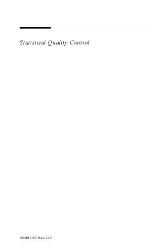 Statistical quality control