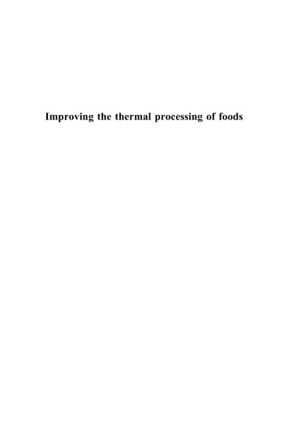 Improving the thermal processing of foods