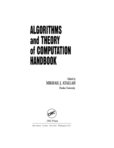 Algorithms and theory of computation handbook