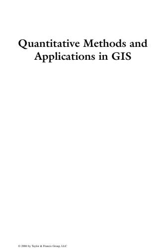 Quantitative Methods and Applications in GIS