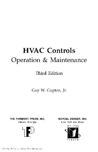 HVAC Controls - Operation & Maintenance
