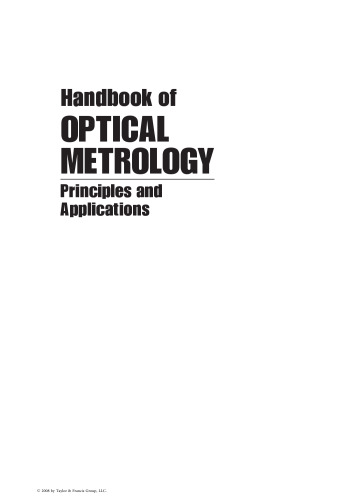 Handbook of optical metrology: principles and applications