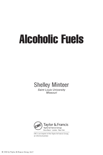 Alcoholic fuels