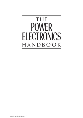 The power electronics handbook