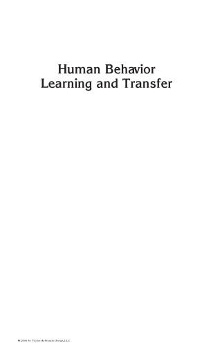 Human Behavior Learning and Transfer