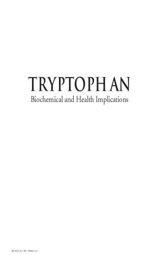 Tryptophan: Biochemical and Health Implications (Modern Nutrition)
