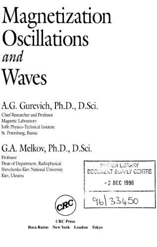 Magnetization Oscillations and Waves