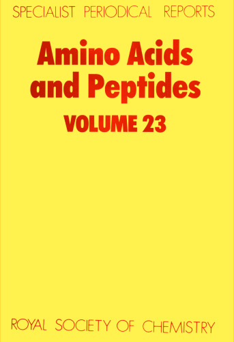 Amino Acids and Peptides (SPR Amino Acids, Peptides (RSC))vol.23