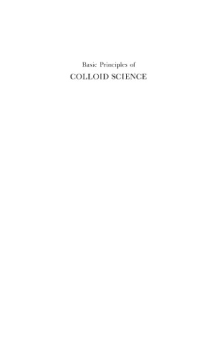 Basic Principles of Colloid Science