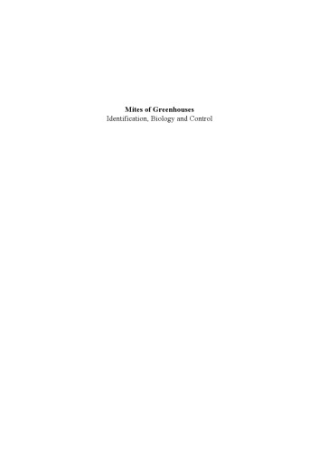 Mites of greenhouses : identification, biology and control