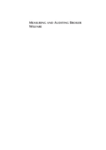 Measuring and Auditing Broiler Welfare