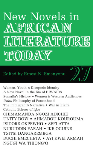 ALT 27 New Novels in African Literature Today (African Literature Today, 27)
