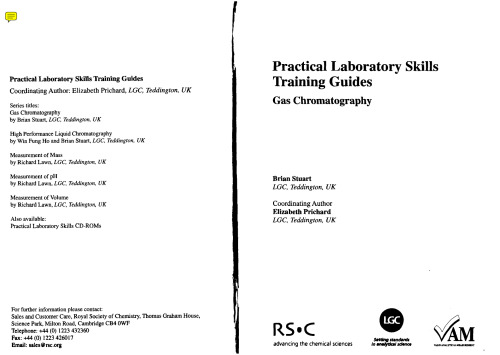 Practical Laboratory Skills Training Guide: Gas Chromatography (Practical Laboratory Skills Training Guide)