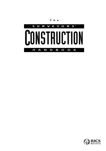 Surveyors' Construction Handbook