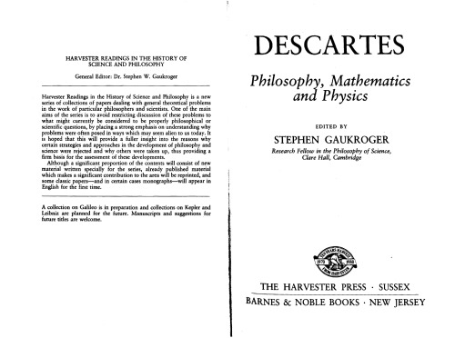 Descartes: Philosophy, Mathematics and Physics