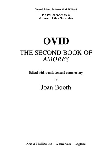 Ovid: The Second Book of Amores