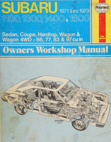 Haynes Subaru 1100, 1300, 1400 & 1600 Owners Workshop Manual