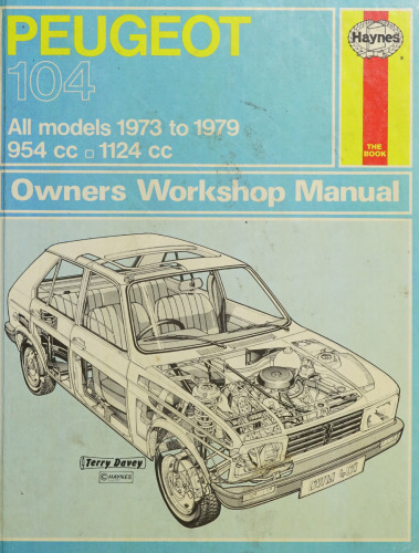 Haynes Peugeot 104 Owners Workshop Manual