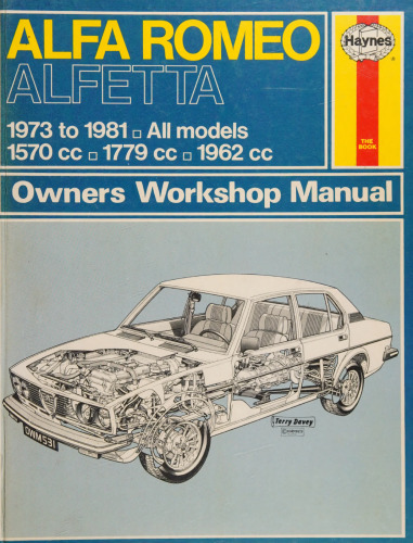 Haynes Alfa Romeo Alfetta Owners Workshop Manual