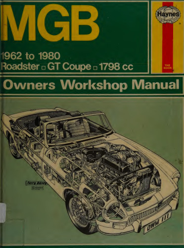 Haynes MGB Owners Workshop Manual 1962 to 1980