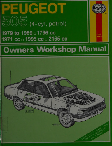 Haynes Peugeot 505 1979 to 1989 Owners Workshop Manual