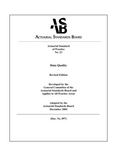 Understanding Actuarial Management: The Actuarial Control Cycle