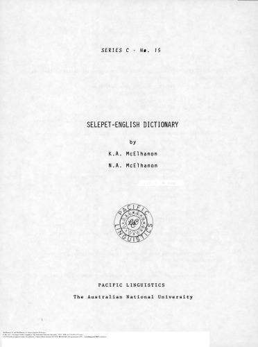 Selepet-English Dictionary