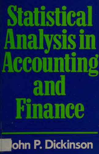 Statistical Analysis in Accounting and Finance