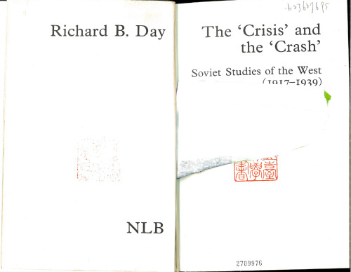 The crisis and the crash : Soviet studies of the West (1917-1939)
