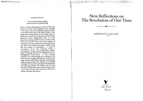 New Reflections on the Revolution of Our Time